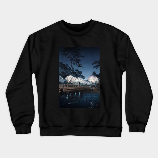 Benkei Bridge by Tsuchiya Koitsu Crewneck Sweatshirt by Takeda_Art